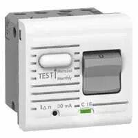 Disjoncteur Prog Mosaic - diff�rentiel 1P+N - 230V~ - 16 A - 10 mA- 2 mod- blanc (077534)