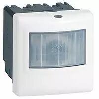 Inter d�tecteur de mouvements Prog. Mosaic - ECO 1 - 3 fils - 2000 W - blanc (078454)