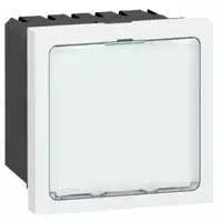 Signal�tique lumineuse � LEDs blanches Prog Mosaic - 1 �tat - 2 mod - blanc (078520)
