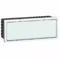 Signal�tique lumineuse � LEDs blanches Prog Mosaic - 1 �tat - 5 mod - blanc (078522)