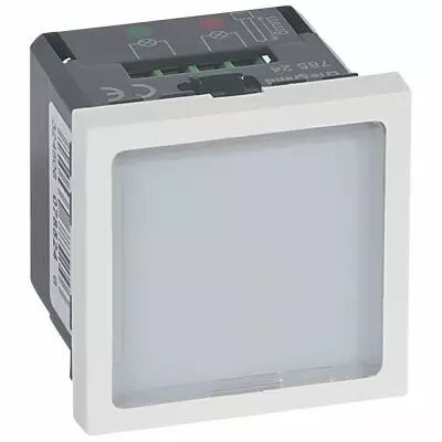 Signal�tique lumineuse � LEDs vertes/rouges Prog Mosaic - 2 �tats- 2 mod - blanc (078524)