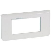 Plaque Prog Mosaic - 4 modules - horizontal - blanc antimicrobien (078724)