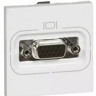 Prise vid�o Prog Mosaic - HD15 femelle - 2 mod - blanc (078757)