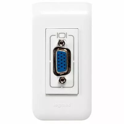 Prise vid�o Prog Mosaic - HD 15 pr�connectoris�e - 1 module - blanc (078777)