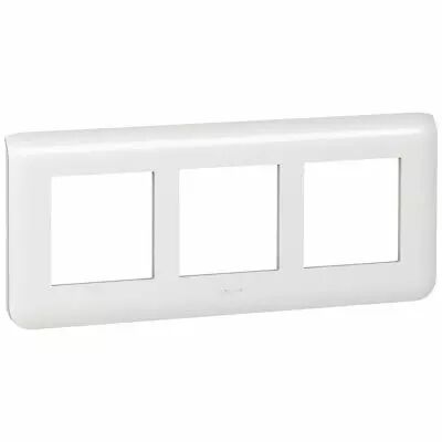 Plaque sp�ciale r�novation Prog Mosaic - 3x2 modules horizontal - blanc (078866)