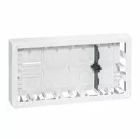 cadre saillie profondeur 46mm mosaic pour 2x10 modules et support 080268 (080278)