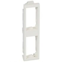 Support pour parois minces Batibox - pour Prog Mosaic - 2 x 1 mod vertical-blanc (080292)