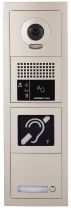 Platine de rue 1 bouton GT vidéo, modulaire, accessibilité, boucle magnétique (200276)