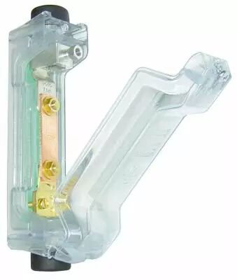 barrette de terre alu avec bo�tier pour colonne (n106)