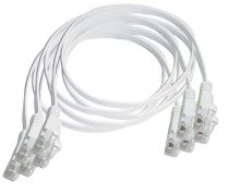 Lot 5 Cordons Plat Rj45 Ftp Lg 0.2M (Q165)