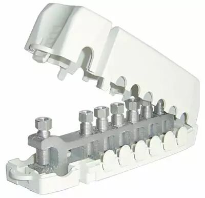r�partiteur de terre alu pour 6 d�rivations (q979)