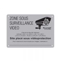 Panneau zone surveillée, Lieu Public (43502D)