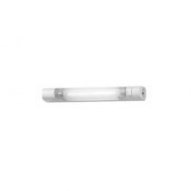 Applique standard 470mm IP21 et IK04 Prismaline équipée de tube LED S19 avec interrupteur et prise 2P+T (SL189804)