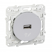 Odace prise alimentation USB 5V Alu (S530408)