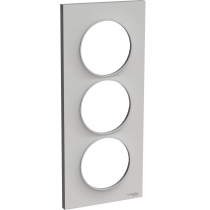 Odace Styl - plaque 3 postes - sable - entraxe 57mm vertical (S520716B1)