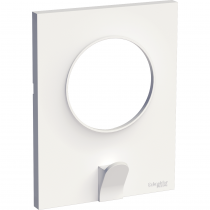 Odace Styl Pratic, plaque Blanc avec crochet multi-usage 1 poste (S520722)