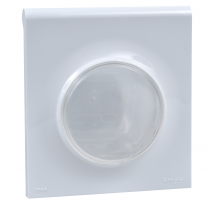 Odace Styl Pratic, plaque Blanc avec couvercle souple translucide 1 poste IP44 (S520772)