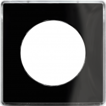 Odace You Noir, plaque de finition support Blanc 1 poste (S520902Z)