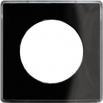 Odace You Noir, plaque de finition support Alu 1 poste (S530902Z)