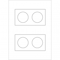 Odace You Transparent, 2 feuilles A4 prédécoupées avec 3 feuillets 2 postes (S52C994)
