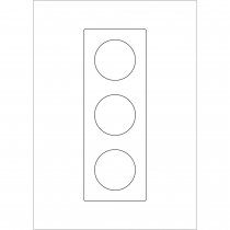 Odace You Transparent, 1 feuille A4 prédécoupée avec 2 feuillets 3 postes (S52C996)