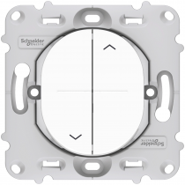 Ovalis - interrupteur 2 boutons pour volet roulant - fix. par vis (S261208)