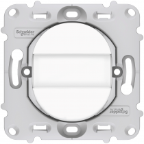 Ovalis - poussoir à fermeture - porte-étiquette - 10A - à griffes - avec plaque (S265266)