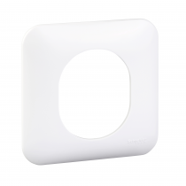 Ovalis - Plaque de finition blanche (RAL9003) - 1 poste (S260702)