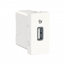 Unica - chargeur USB - 5Vcc - 1A - 1 module - Blanc - mécanisme seul (NU342818)