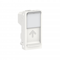 Unica - prise pour 1 RJ45 Keystone/Systimax - 1 mod - Blanc - méca seul (NU946018)