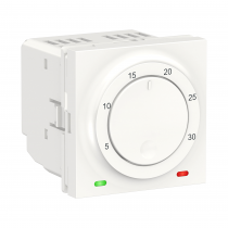 Unica - thermostat chauffage / climatisation - 8A - Blanc - méca seul (NU350118)
