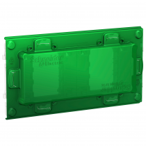 Unica - support de fixation 4 mod / 2 postes + protection chantier - plastique (NU7004PC)