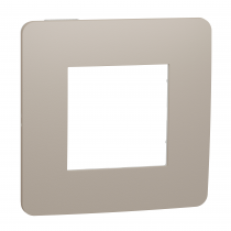 Plaque finition Taupe/Blanc 1P (NU280226)