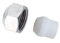 Ecrou + cone teflon 1/2-12 chr (438012)