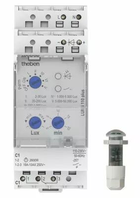 Inter cr�pusculaire 2 � 50000 lux r�glage analogique cellule encastr�e (1100900)