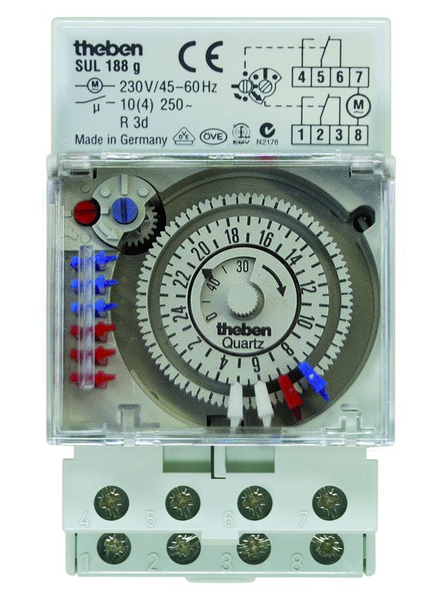 THEBEN 1880033 - Interrupteur horaire mécanique avec réserve de marche 2 c  s inv