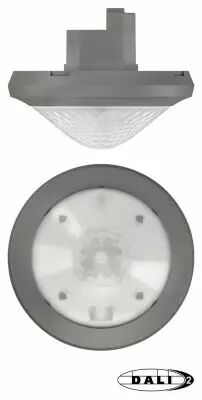 D�tecteur pr�sence encastr� theRonda P 360� DALI plafond gris IP54 (2080041)