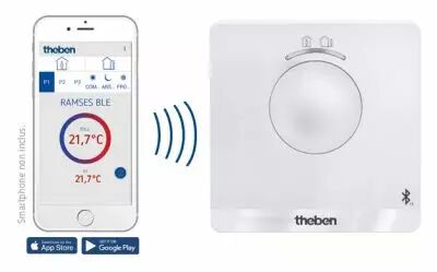 Thermostat d'ambiance 24h 7j 230 V Bluetooth (8120150)