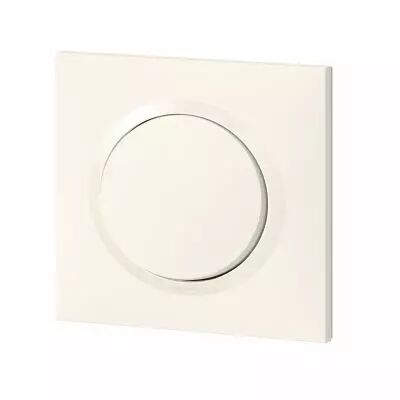 Poussoir dooxie 6A 250V~ avec plaque carr�e blanche (095012)