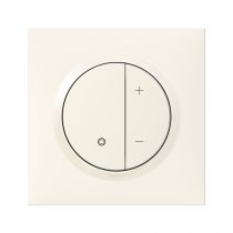 Variateur toutes lampes dooxie 2 fils avec plaque carrée blanche et griffes (095013)