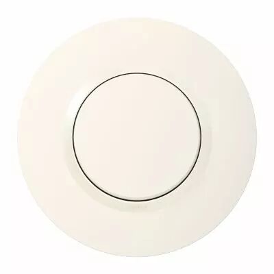 Interrupteur ou va-et-vient dooxie 10AX 250V~ avec plaque ronde blanche (095050)