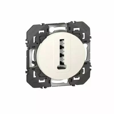 Prise t�l�phone en T dooxie finition blanc - sachet (095226)