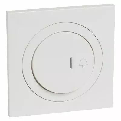 Poussoir simple lumineux + cadenas dooxie IP44 6A 250V~ et plaque carr�e blanche (600010)