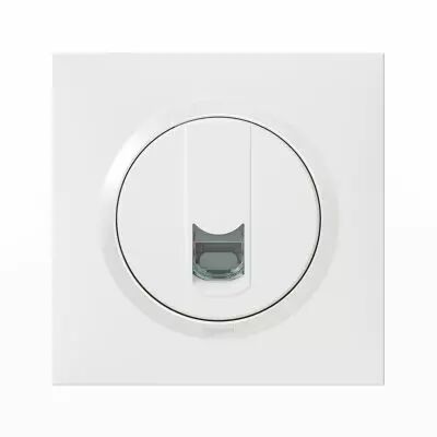 Prise RJ45 cat�gorie6 FTP dooxie one livr� avec plaque carr�e blanche (600776)