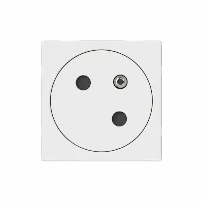Prise de courant 2P+T Surface Mosaic Link raccordement lat�ral 2 modules - blanc (077145L)