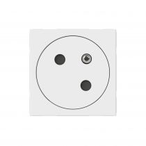Prise de courant 2P+T Surface Mosaic Link raccordement latéral 2 modules - blanc (077145L)