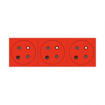 Prise 3x2P+T détrompage Surface Mosaic Link à raccordement latéral 6 modules (077153L)