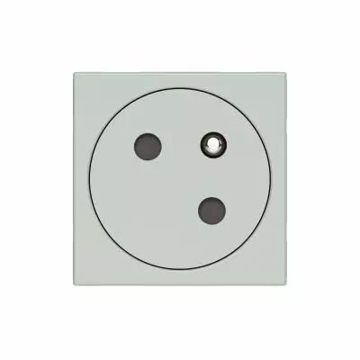 Prise de courant 2P+T Surface Mosaic Link raccordement lat�ral 2 modules - gris (077197L)