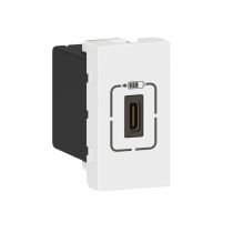 Chargeur USB Type-C 1,5A 5V= 7,5W Mosaic 1 module 230V - blanc (077589)