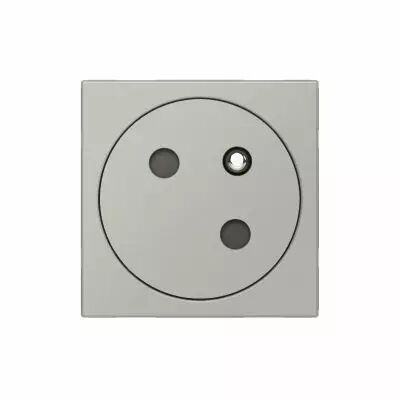 Prise de courant 2P+T Surface Mosaic Link raccordement lat�ral 2 modules - alu (079245L)